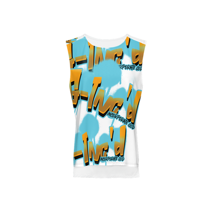 G-Inc'd  Seamless Open Side Tank Top White