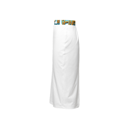 G-Inc'd  Back Split Pencil Skirt White