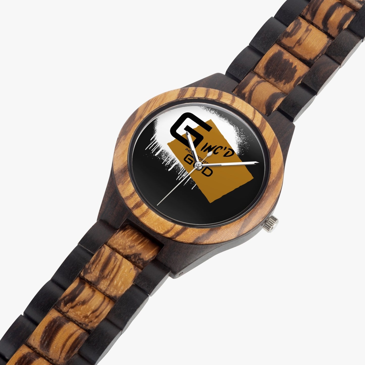G-Inc'd Indian Ebony Wooden Watch