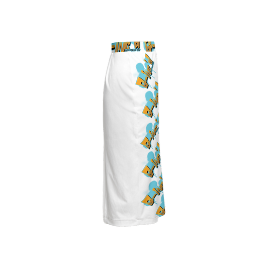 G-Inc'd  Back Split Pencil Skirt White