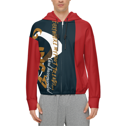 G-Inc'd Men’s Relaxed Fit Full-Zip Jacket Red