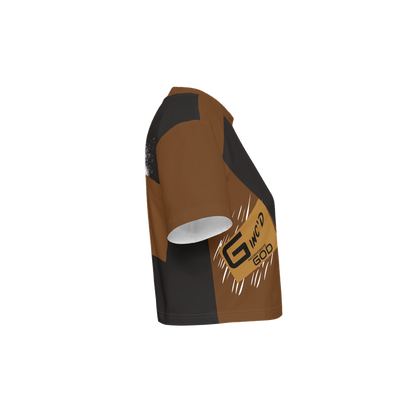 G-Inc'd Women’s Cropped T-Shirt Brown