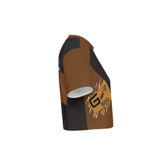 G-Inc'd Women’s Cropped T-Shirt Brown