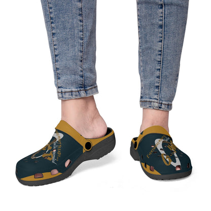 Faith Streetwear "Treads" Clogs- Unisex- Black | G-Inc'd