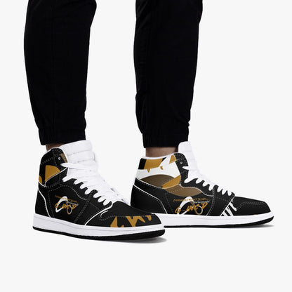 Faith Runner "Treads"  Hi-Top Sneakers-Unisex- Black | G-Inc'd