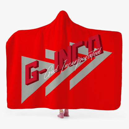 320. Casual Dual-Sided Stitched Hoodie Blanket (Red)