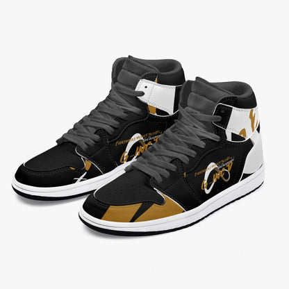 Faith Runner "Treads"  Hi-Top Sneakers-Unisex- Black | G-Inc'd