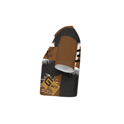 G-Inc'd Women’s Cropped T-Shirt Brown