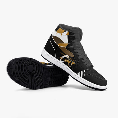 Faith Runner "Treads"  Hi-Top Sneakers-Unisex- Black | G-Inc'd