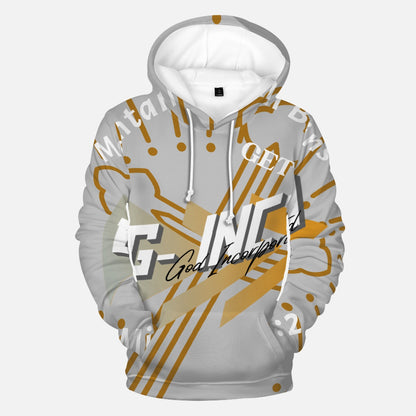 G-Inc'd  Round Collar Hoodie Gray