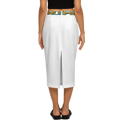 G-Inc'd  Back Split Pencil Skirt White