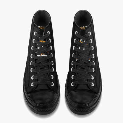 Unisex New High-Top Canvas Shoes - Black