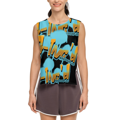 G-Inc'd  Seamless Open Side Tank Top Black