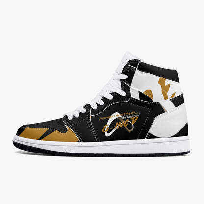 Faith Runner "Treads"  Hi-Top Sneakers-Unisex- Black | G-Inc'd