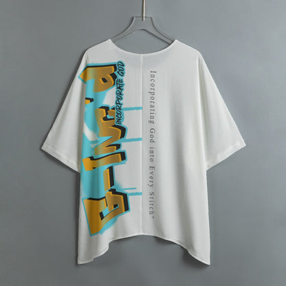 G-Inc'D Verbiage Bat Sleeve Shirt (Turquoise)