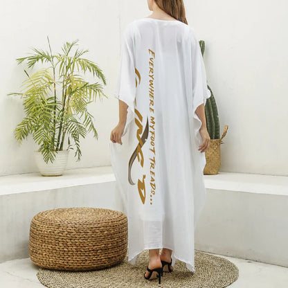 G-Inc'd Kaftan Robe White