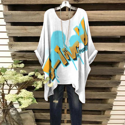 G-Inc'D Verbiage Bat Sleeve Shirt (Turquoise)