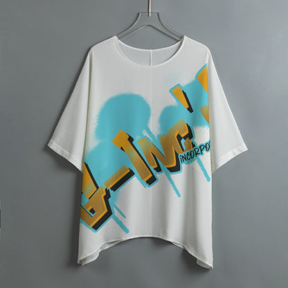 G-Inc'D Verbiage Bat Sleeve Shirt (Turquoise)