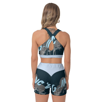 G-Inc'd  Sports Bra Suit Powder