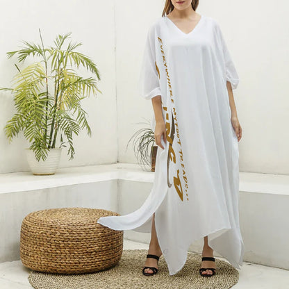 G-Inc'd Kaftan Robe White