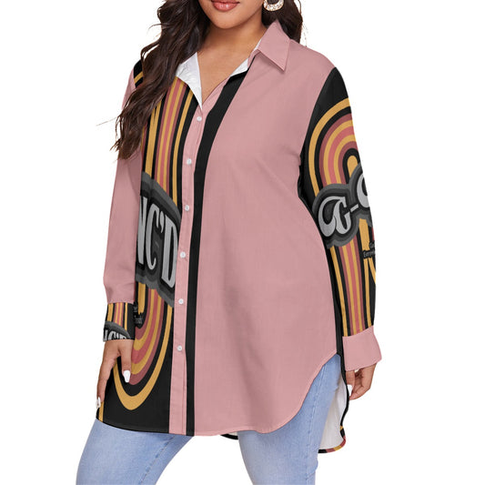 Faith Streetwear Womens Oversized Shirt - Pink  | G-Inc'd