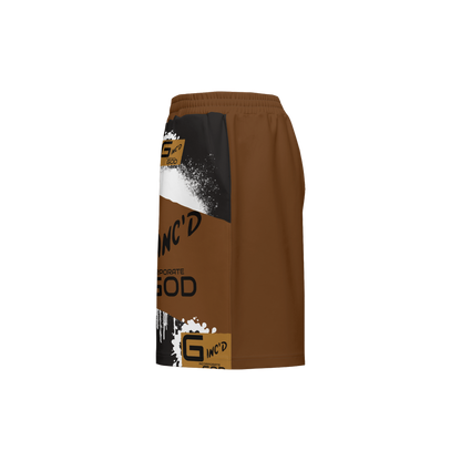 G-Inc'd Unisex Sport Shorts Brown