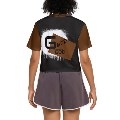G-Inc'd Women’s Cropped T-Shirt Brown