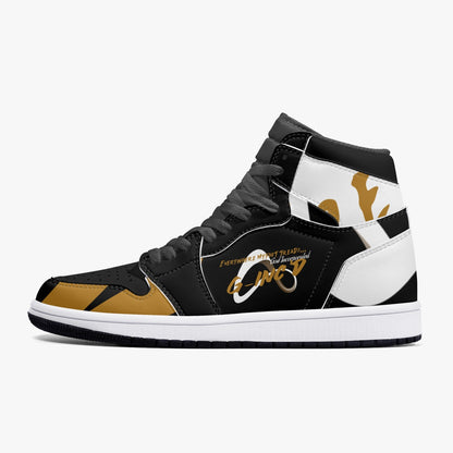 Faith Runner "Treads"  Hi-Top Sneakers-Unisex- Black | G-Inc'd