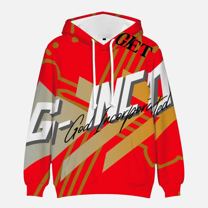 G-Inc'd  Round Collar Hoodie Red