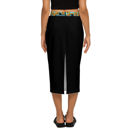 G-Inc'd  Back Split Pencil Skirt Black