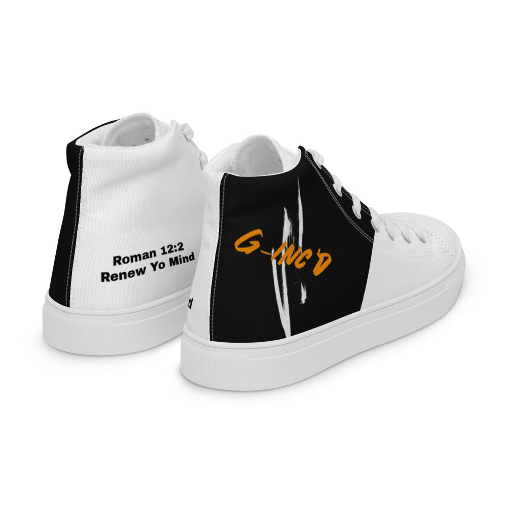G-Inc'd Men’s high top canvas shoes